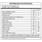 Tabela de Informação Nutricional - Colágeno Maçã Verde