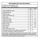 Tabela de Informação Nutricional - Colágeno de Uva Verde