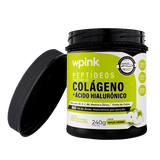 Colágeno de Maçã Verde 240g Pote Lateral