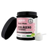 Colágeno Pink Mom Limão 240g Pote Aberto com Dosador
