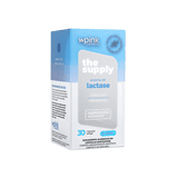 Vista frontal da embalagem do suplemento de Lactase da marca The Supply.