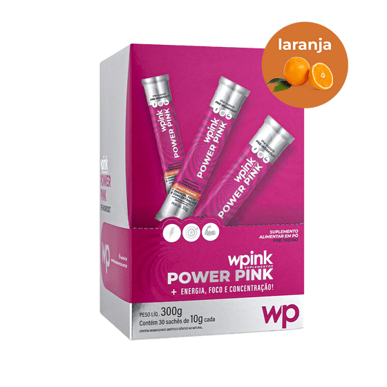 power pink de laranja - pré-treino – 300g - wp
