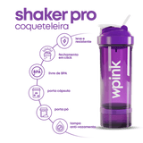 shaker pro coqueteleira 700ml - wp