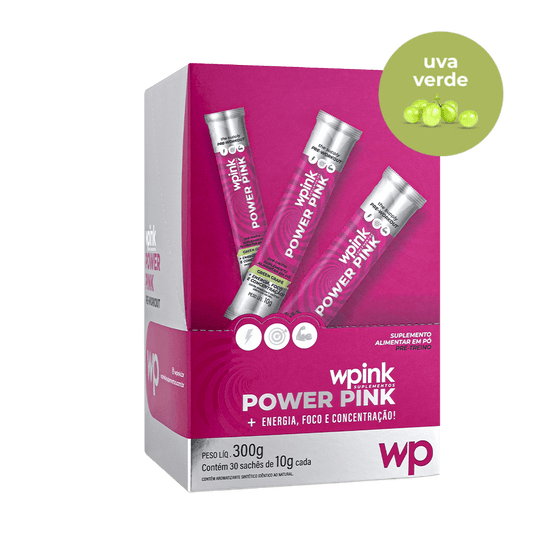 power pink de uva verde - pré-treino – 300g - wp