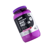 Whey Protein Morango 1kg Pote em Ângulo