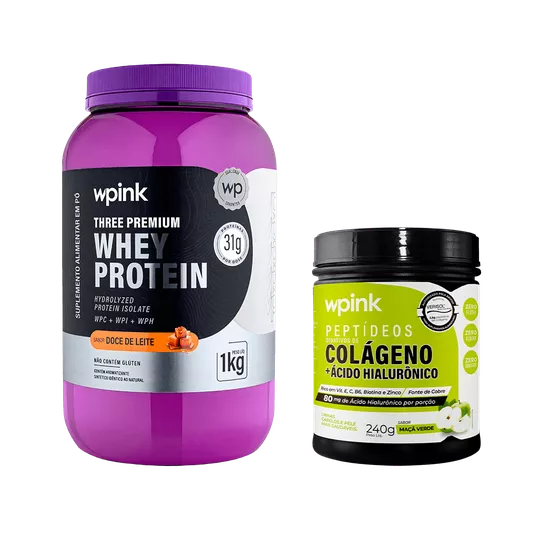 Whey protein doce de leite + colágeno maçã verde - wp